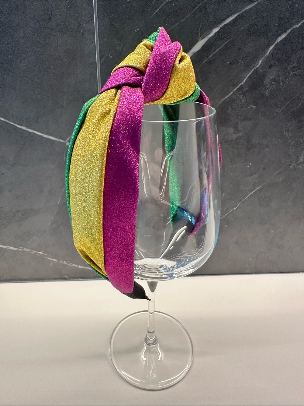 Glitter Knotted Headband - Women Mardi Gras Accessories